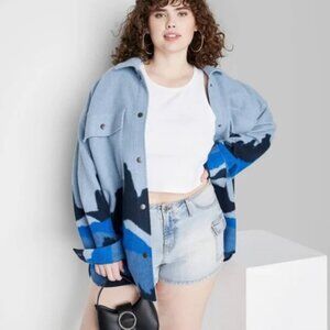 Wild Fable Blue and Black Jacket